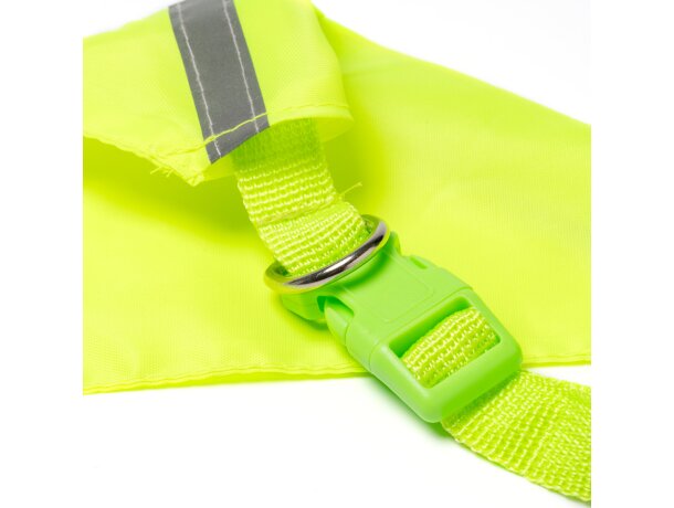 Bandana reflectante Nalak amarillo fluor con cinta ajustable Amarillo fluor detalle 2
