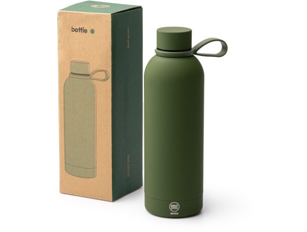 Bidón Sivas de acero inoxidable reciclado 500ml con asa Blanco detalle 3