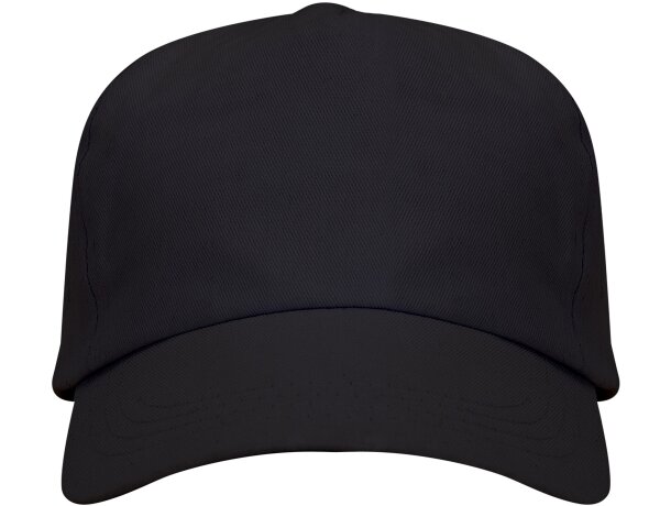 Gorras béisbol con cierre ajustable velcro de algodón 170 g/m2 Uranus Negro detalle 9