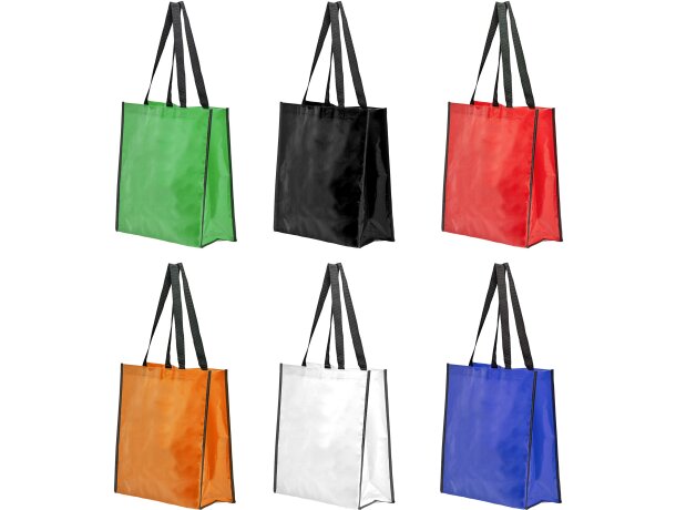 Bolsa para la compra barata polipropileno laminado brillante Coast Blanco detalle 2