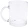 Taza personalizada cristal borosilicado 340ml transparente sublimable