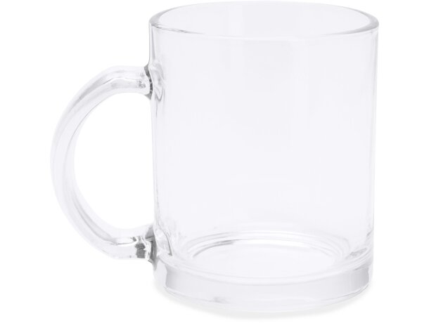 Taza corporativa Kaffir cristal borosilicado 340 ml transparente Transparente detalle 4