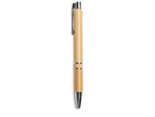 Set libreta y bolígrafo A5 bambú Gala Crudo detalle 8