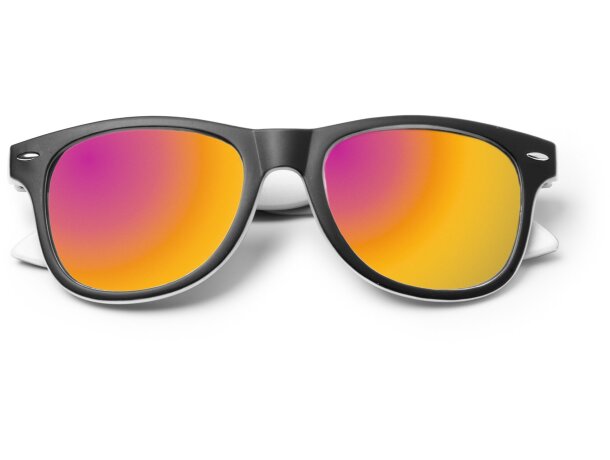 Gafas Mezek lentes espejo UV400 bicolor ligeras policarbonato Blanco detalle 3