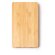 Bateria externa personalizable Akrol bambú 8000 mAh tipo C Crudo detalle 2