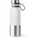 Botella de acero con acabado mate bicolor 850ml Alke Blanco detalle 5