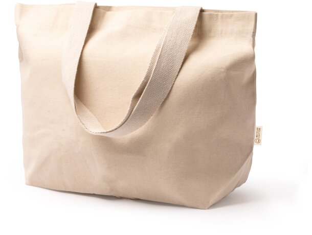Bolsa algodón unisex grande reciclado 330 g/m2 Bragi Crudo detalle 1