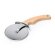 Cortapizzas Zaneti acero inoxidable mango madera ergonómico Crudo detalle 2