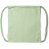 Mochila saco cordones en color 100% algodón orgánico 140 g/m2 Verde mist