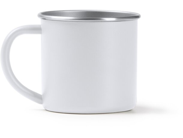 Taza Dunas acero inoxidable 304 reciclado 350ml powder coating Blanco detalle 3