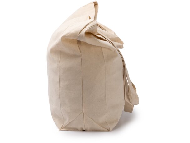 Bolsa algodón Mitxu natural con doble asa reforzada Crudo detalle 2
