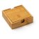Posavasos bambú natural Algor con caja y logo