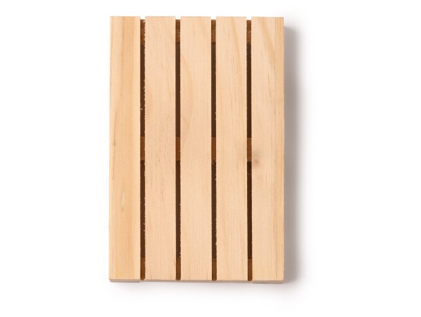 Posavasos Ramy madera natural réplica palet 11,5 cm protector Crudo detalle 4