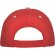 Gorras béisbol cierre velcro de algodón 260 g/m2 Panel Rojo detalle 50