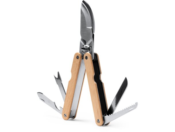 Multiherramientas Felos Natural con mango de madera Crudo detalle 4