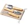 Set jardinería Crocus con acero inoxidable y bambú natural Crudo detalle 4