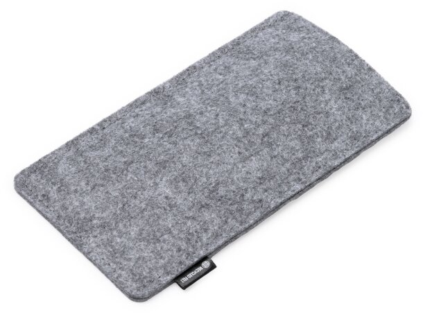 Funda gafas Yoman en fieltro reciclado sostenible Gris detalle 4