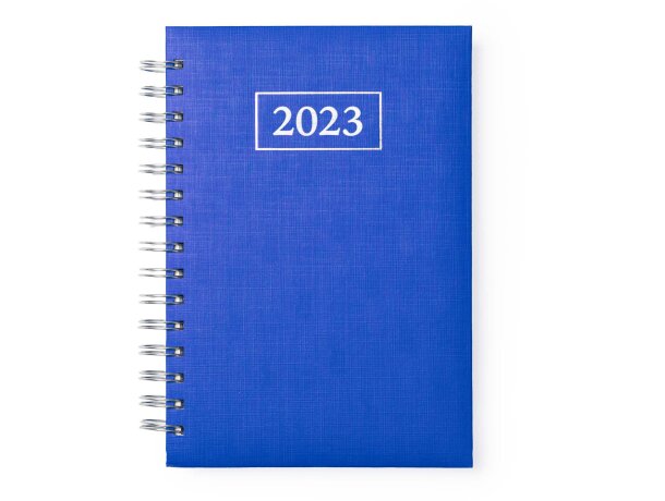 Agenda anillas Hera día página con tapa acolchada grabado relieve Royal detalle 9