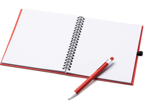 Libreta anillas de cartón reciclado Leynax Blanco detalle 3