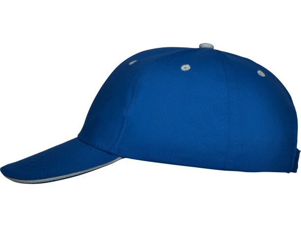 Gorras béisbol cierre velcro de algodón 260 g/m2 Panel Royal detalle 19