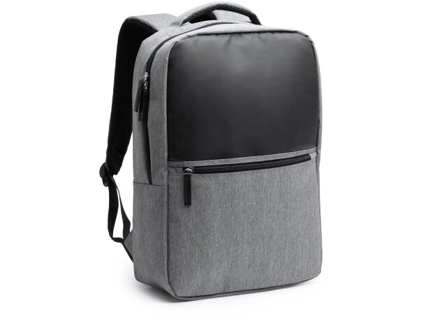 Mochila para portátil barata de 15 rPET 600D Kiton Negro vigore detalle 3