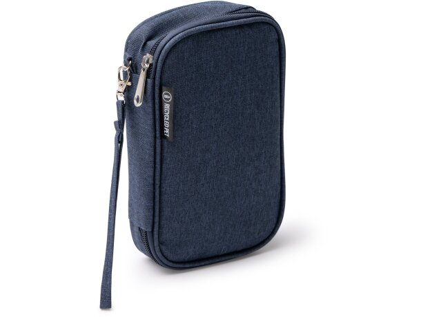 Estuche organizador Loky en RPET reciclado con compartimentos Negro detalle 4