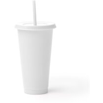 Vaso Baky con pajita en PP reciclado 710 ml