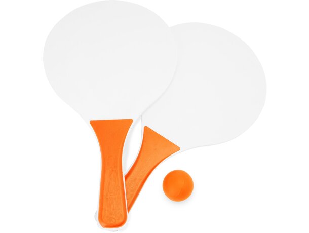 Juego de tenis para merchandising madera de colores variados Feroe Naranja detalle 8