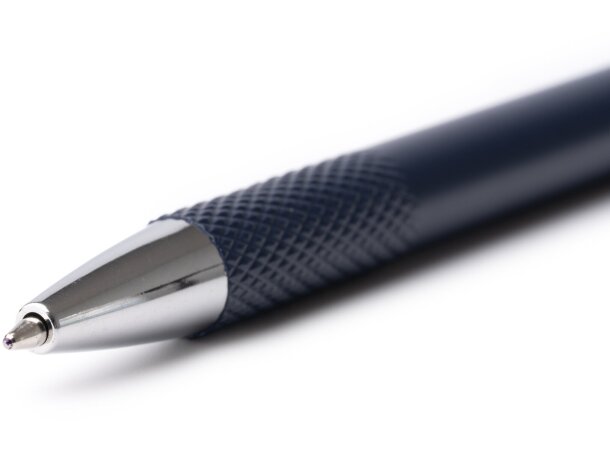 Bolígrafo Blomy aluminio reciclado acabado mate con textura Blanco detalle 1