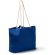Bolsa playa algodón Zuko con asas náuticas 90cm Negro detalle 5