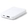 Powerbank de 5000 mah con detalles en bambú Gunder Blanco detalle 5