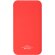 Batería externa personalizada 10000 mah de plástico Robbie Rojo/blanco