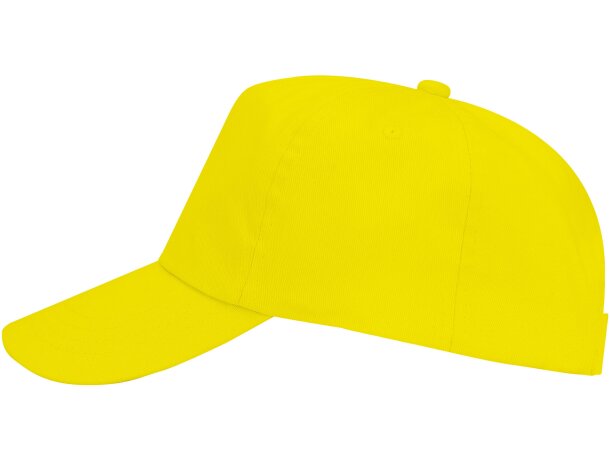 Gorras béisbol con cierre ajustable velcro de algodón 170 g/m2 Uranus Amarillo detalle 15