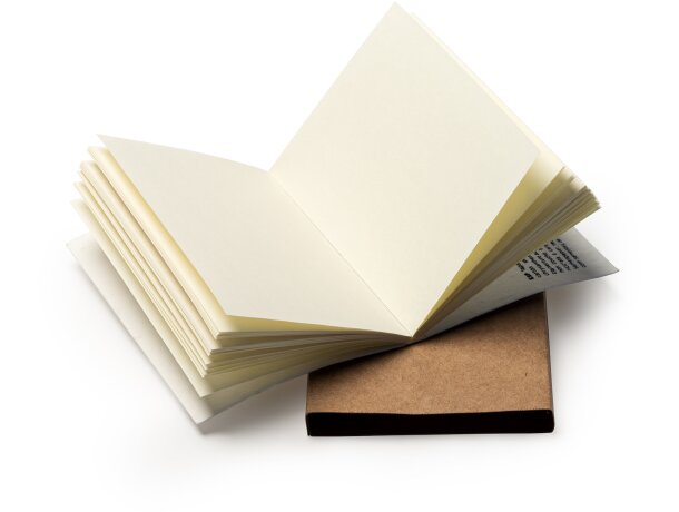Bloc notas papel reciclado degradable GARO Crudo detalle 2