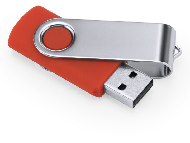 Memoria USB Marvin 16 GB con chip original y clip giratorio Rojo detalle 19