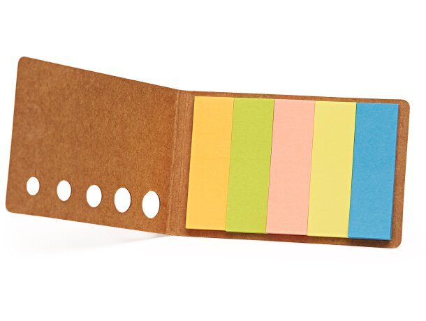 Bloc publicitario Innis con notas adhesivas de cartón reciclado Crudo detalle 2