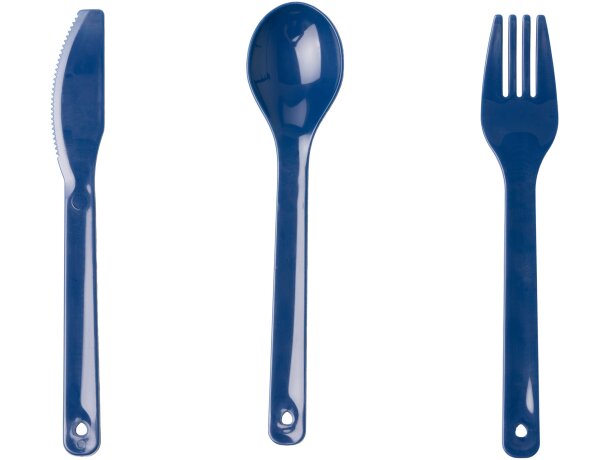 Fiambrera Kady con compartimentos encajables y cubiertos Negro detalle 2