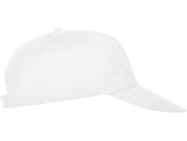 Gorra básica con logo a personalizar Blanco detalle 7