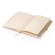 Libreta con banda elastica corporativa con tapa rígida y marcapágina unisex paja natural Bert Crudo detalle 2