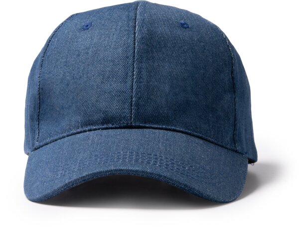 Gorras béisbol 6 paneles de denim vaquero Isbud Vaquero detalle 4