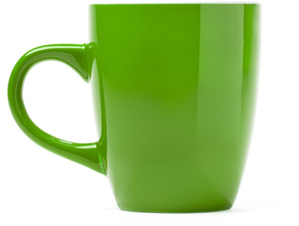 Tazas baratas en variados colores en cerámica Nolo Verde oasis detalle 12