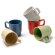 Taza cerámica Longi con asa ergonómica y base biselada Beige detalle 5