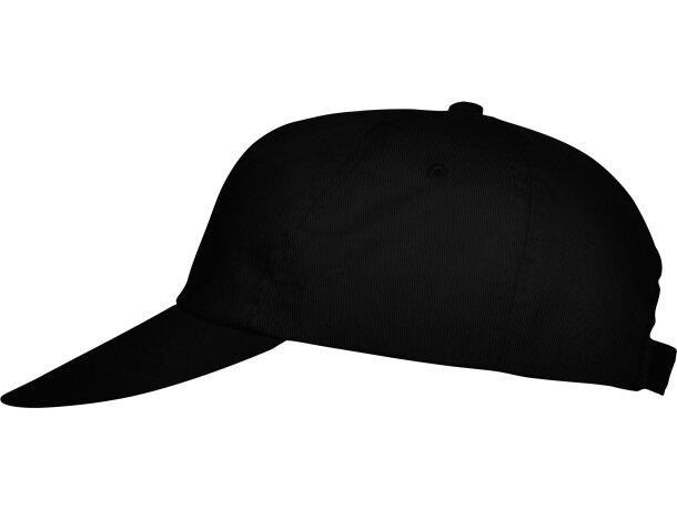 Gorra básica con logo a personalizar Negro detalle 10