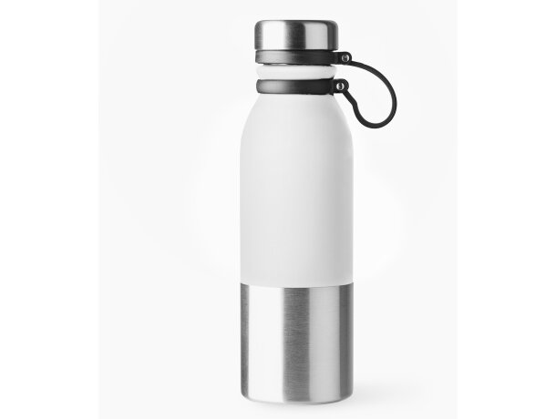 Botella de acero con acabado mate bicolor 850ml Alke Rojo detalle 12