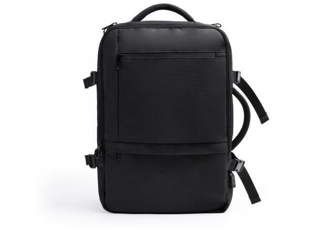 Mochila Rayan negro con compartimentos antirrobo y 40L Negro detalle 9