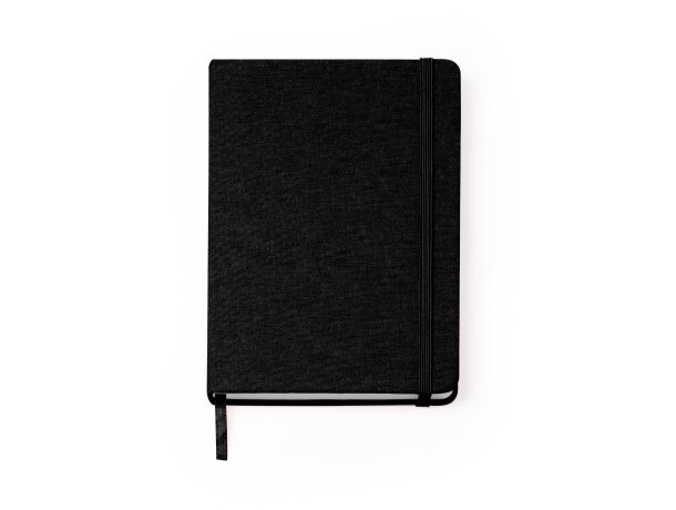 Bloc A5 Soral cubierta algodón 80 hojas personalizadas negro Negro detalle 2