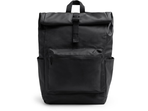 Mochila Fenati negra PU Leather 21L para portátil 18 pulgadas Negro detalle 4