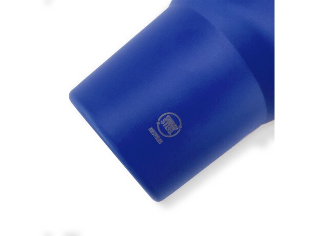 Taza Gotex acero inoxidable reciclado con asa y pajita Blanco detalle 2