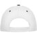 Gorras béisbol cierre velcro de algodón 260 g/m2 Panel Blanco detalle 1