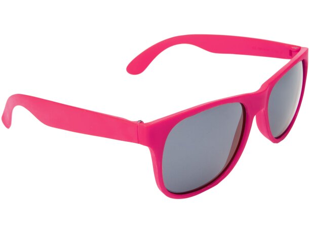 Gafas de sol serigrafiadas con montura en acabado mate y uv400 en pp Ariel Fucsia detalle 15